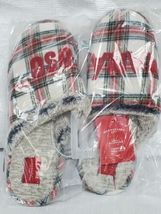 Wondershop MAMA OSO Plaid Women's XL-(11/12) Plush Slides Slipper-Slides image 2