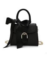 Women Bow Handbag Ladies Velvet Shoulder Bag Messenger Crossbody Bag Purse - £21.22 GBP