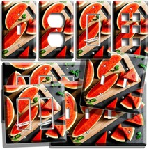 RED JUICY WATERMELON SLICES CUTTING BOARD LIGHT SWITCH OUTLET WALL PLATE... - £14.05 GBP+