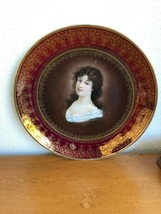 Royal Vienna porcelain Portrait plate Amarosa Marked Back - $148.99