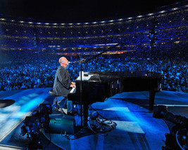 Billy Joel playing piano on stage with audience surrounding concert 16x20 Poster - £15.75 GBP