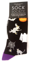Sock Society HALLOWEEN WITCH-GHOST-WEB-CAT Women Fun Casual Crew Funny S... - £1.58 GBP