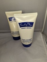 Luck Brand Mens Body Moisturizer Lotion Fragrance 2.5 Oz 2 Pack Lot - £13.75 GBP