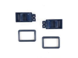 Pair Blue Inner Door Handle W/ Bezel for Nissan Pathfinder 1986-1995 - $27.22
