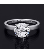 2 Carat Round Cut Solitaire Wedding Engagement Ring 100% Authentic Solid... - €44,74 EUR