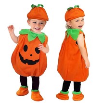 Children Pumpkin Costume Kids Halloween Outfits For Fancy Dress Party Co... - £13.43 GBP