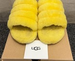 UGG Fluff Yeah Slide Yellow Slip On Sandal Slippers Womens Size 6 - 1098... - $33.85