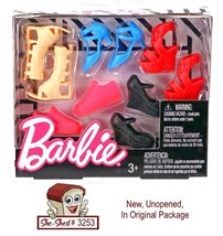 Barbie 2017 Fashionistas Assorted Shoes FCR93 NIB  - £15.63 GBP
