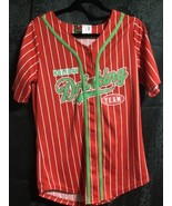 Spencers Baseball Jersey Mens Large Holiday Drinking Team &quot;Get Lit&quot; Chri... - $20.78