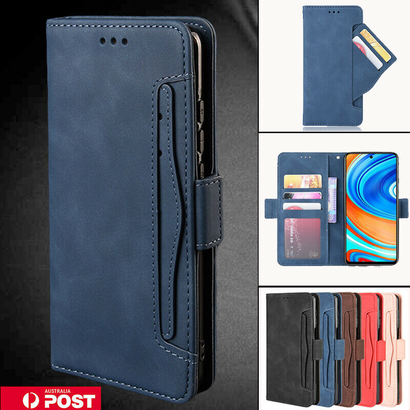 For Xiaomi Redmi Note 9S 9 8 8T 7 K20 9T Pro Case Leather Wallet Card Flip Cover