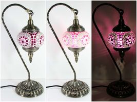 Antique-Inspired Hanging Swan Mosaic Table Lamp - ASL3 - $54.27