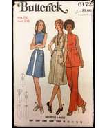 Part Cut 70s Size 16 Bust 38 A Line Dress Tunic Pants Butterick Pattern ... - £5.50 GBP