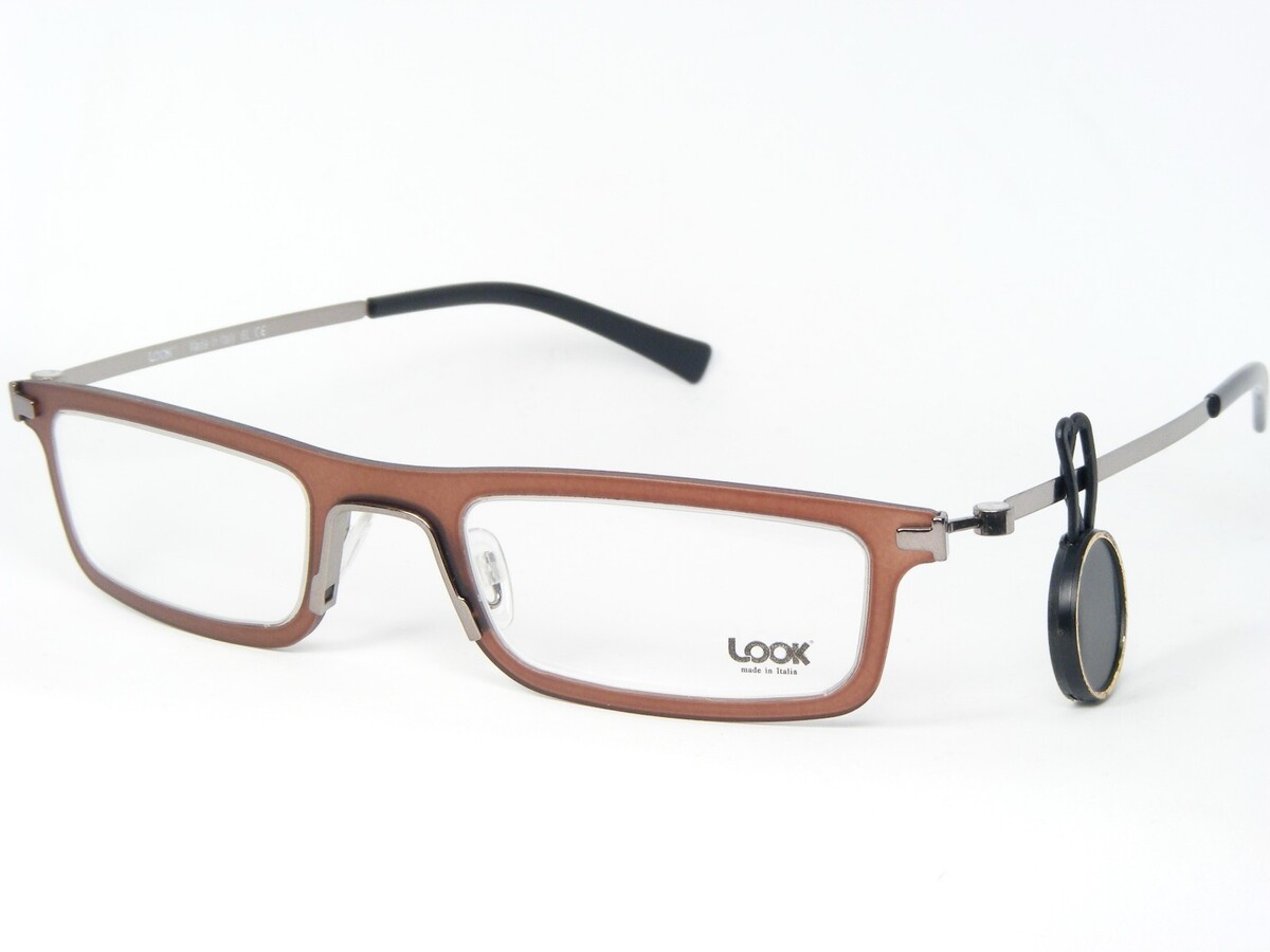 Look Occhiali 4901 951 Matt Brown Brille Brillengestell 49-21-135mm Italien - $125.73