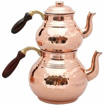 %100 Copper TeaPot Handmade Hammered tea pot tea kettle traditional Turkish - £77.52 GBP