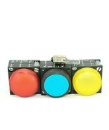 LOT OF 3 GENERIC PUSHBUTTONS / INDICATOR LIGHT COVERS - $28.99