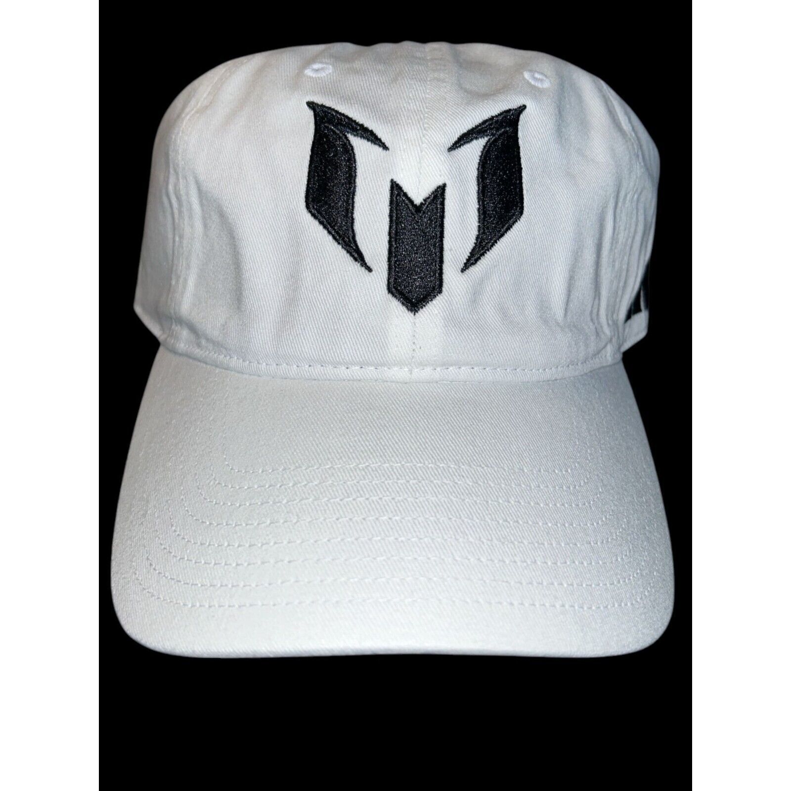 Adidas Messi Adjustable Washed Slouch Cap White/Black Adjustable
