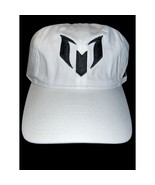 Adidas Messi Adjustable Washed Slouch Cap White/Black Adjustable - $23.75