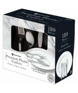 Member's Mark Premium Plastic Silver-Look Cutlery Combo (180 ct.) - $20.78