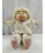 VINTAGE 85 Xavier Roberts Cabbage Patch Kid Dimple Blue Eyes in bunny Pj&#39;s - $39.52 CAD