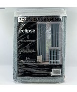 Eclipse Twilight Luna 63&quot; Rod Pocket Room Darkening Window Curtain Panel... - $349.82 MXN