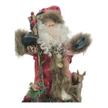 Vintage Dillards Multicolor Lightweight Christmas Holiday Santa Ornament 9X5 In - £23.92 GBP