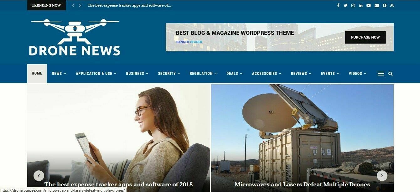 Automated Wordpress DRONE NEWS Website - Turnkey Profitable Site - $18.58
