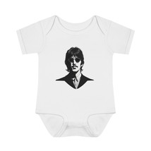 Infant Baby Rib Bodysuit - Soft Ringspun Cotton, Lap Shoulders - Black and White - £23.62 GBP