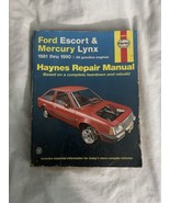 Ford Escort &amp; Mercury Lynx 1981 Thru 1990 Haynes Repair Manual - $10.85