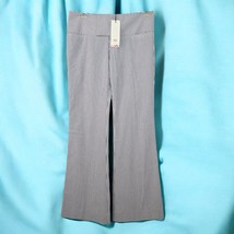 Alvin Valley Pants Woman Size 40 Blue &amp; White Striped Chambray Wide Wais... - $65.44