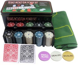 Adult&#39;s Casino Game Poker Set - Pack of 200 Poker Chips Multicolor FREE SHIPPING - £47.47 GBP