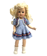 Vintage Ideal Toni Doll P-90 14&quot; Platinum Hair Original Blue Dress 1950s - €115,87 EUR
