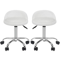 Adjustable Height 2X Hydraulic Rolling Swivel Stool Spa Salon Chair W/Ba... - £90.86 GBP