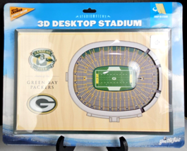 NFL Green Bay Packers Stadium Stadium 3D Mural Wood Desktop Wooden Sign Wood - £23.59 GBP