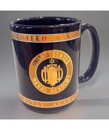US Naval Academy Annapolis Stein Mug Cup Blue Gold United States Military Forces - $18.99