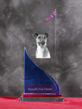 Smooth Fox Terrier- crystal statue in the likeness of the dog - £52.74 GBP
