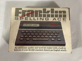 Franklin Spelling Ace Gray Merriam Webster SA-98 Second Edition. Mfg Packaging - £12.11 GBP