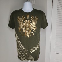 Switch T-Shirt ~ Sz M ~ Green &amp; Gold ~ Short Sleeve - £13.44 GBP