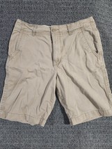 Men&#39;s Old Navy Lived-in Straight Shorts 31 khaki color 9&quot; inseam - $21.99