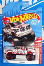 Hot Wheels 2018 Target Red Edition 3/12 RAM 1500 White w/ BLs SKYJACKER - $8.50