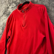 Spyder Sweater Mens Extra Large Red 1/4 Zip Pullover Winter Sweatshirt A... - $15.69