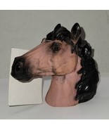 Vintage Hitch Buds Rubber Light Brown Horse With Black Mane Trailer Ball... - £20.56 GBP