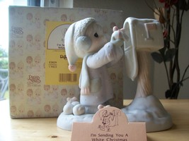 1984 Precious Moments “I’m Sending You A White Christmas” Figurine  - £43.96 GBP