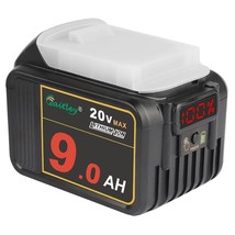 20V 9.0Ah Lithium Ion Battery Compatible With Dewalt Dcb209 Tools With L... - $91.99