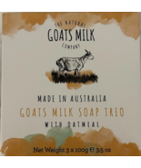 The Natural Goats Milk Soap 3 Bars w/ Oatmeal – Made in Australia - €16,20 EUR