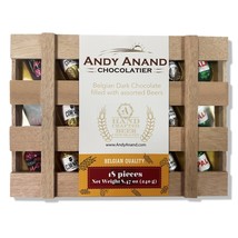 Andy Anand Exquisite Collection of European-Flavored Vegan Dark Chocolates, 18 P - £29.45 GBP