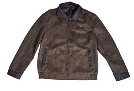 SF Superlative Fashion Jacket Men&#39;s Italian Leather Jacket Brown XL - $74.25
