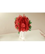3D Pop-Up Flower Card - Perfect for Birthdays, Thank Yous, and Valentine - £5.34 GBP