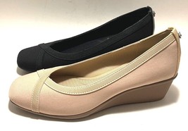 Anne Klein Milly Black Low Wedge Slip On Pumps Choose Sz/Color - £50.34 GBP