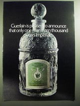 1970 Guerlain Impreiale Cologne Ad - Only One Man in Ten Thousand - £14.54 GBP