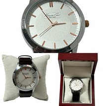Kenneth Cole New York Men&#39;s Brown Genuine Leather Watch 10024818 Water R... - $117.05 CAD